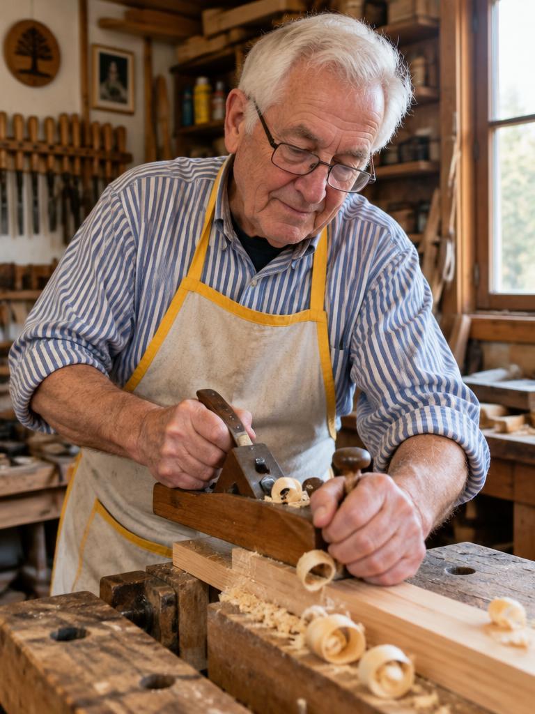 Grampy in his workshop